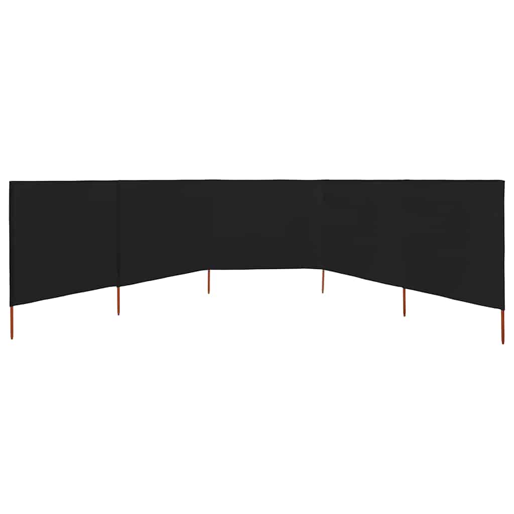 3-teiliges Windschutzgewebe 400 x 120 cm Weiß