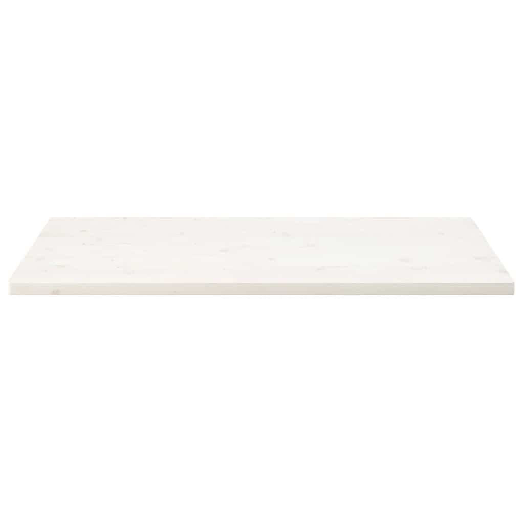 Tischplatte Weiß 40x40x2,5 cm Massivholz Kiefer Quadratisch
