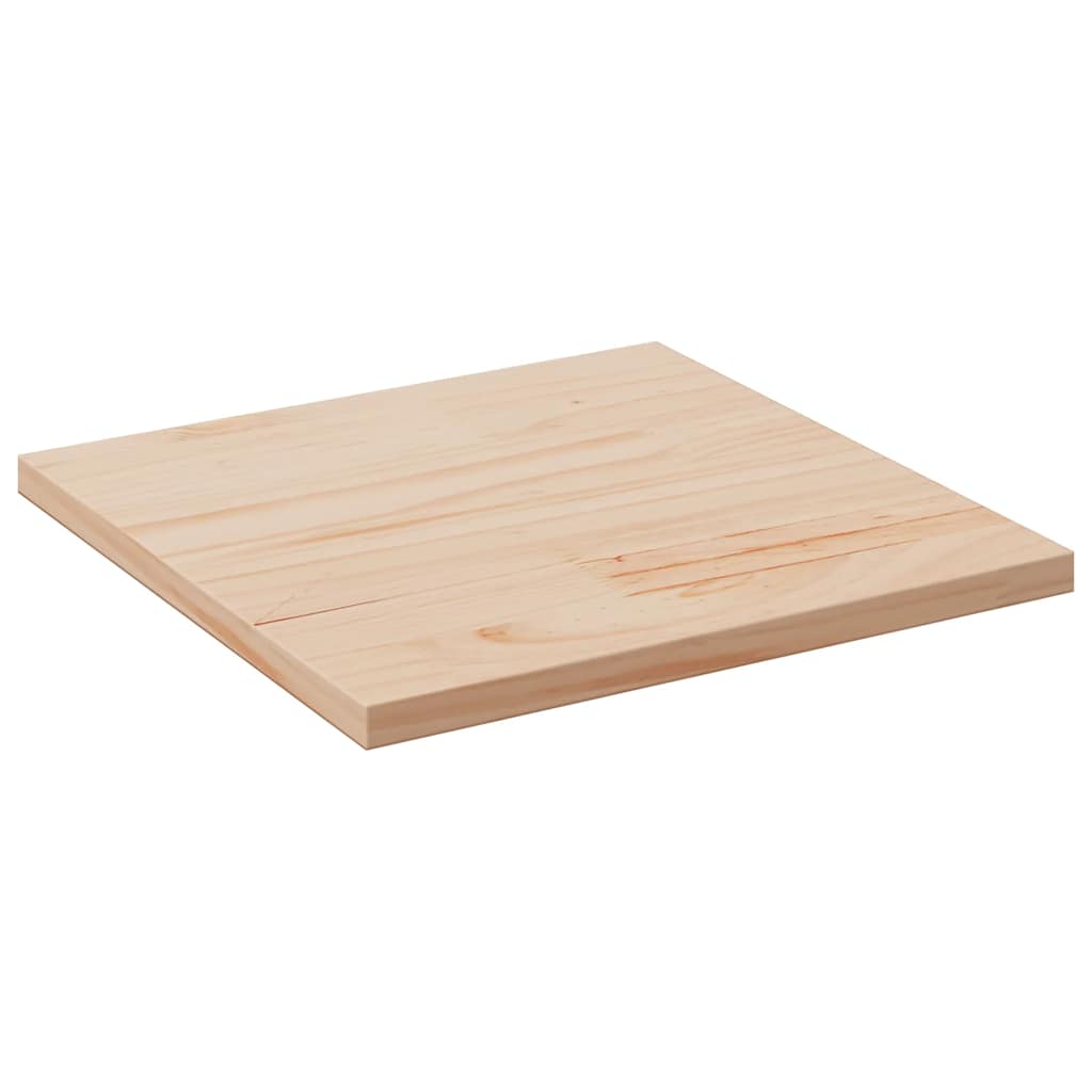 Tischplatte Weiß 40x40x2,5 cm Massivholz Kiefer Quadratisch