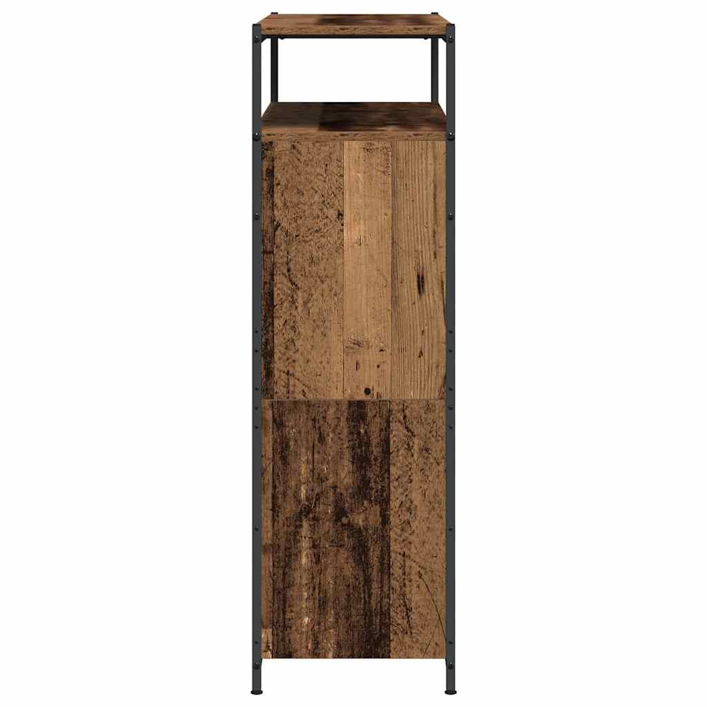 Schuhschrank mit 4 Klappen Sonoma-Eiche 100x34x112 cm