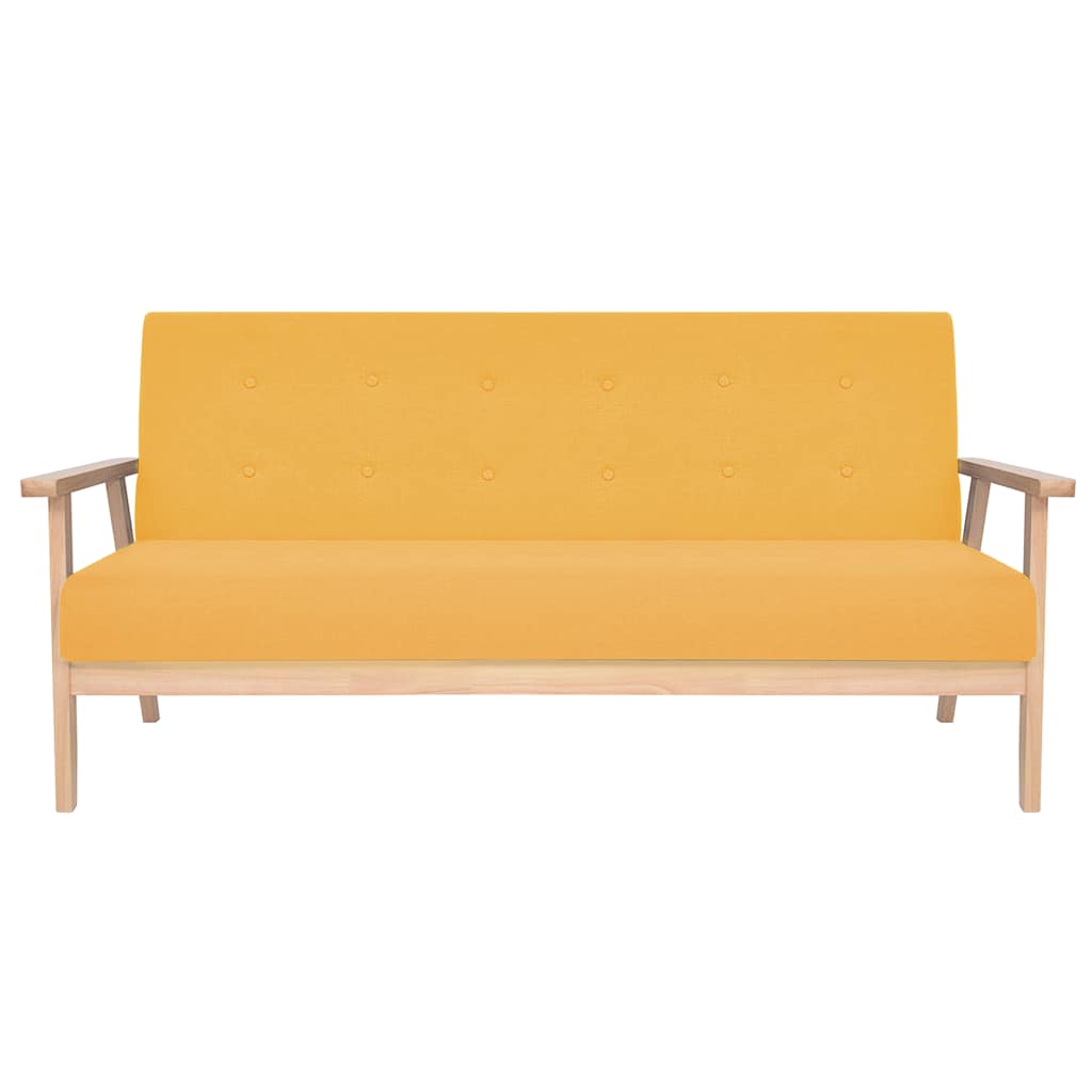 2-Sitzer-Sofa Stoff Hellgrau