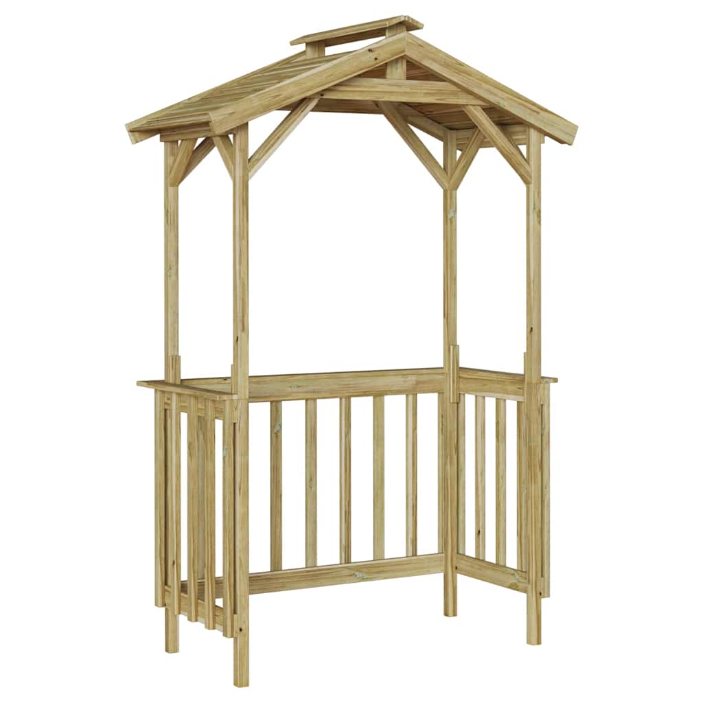 Grillhütte 133,5 x 63 x 200 cm Imprägniertes Kiefernholz