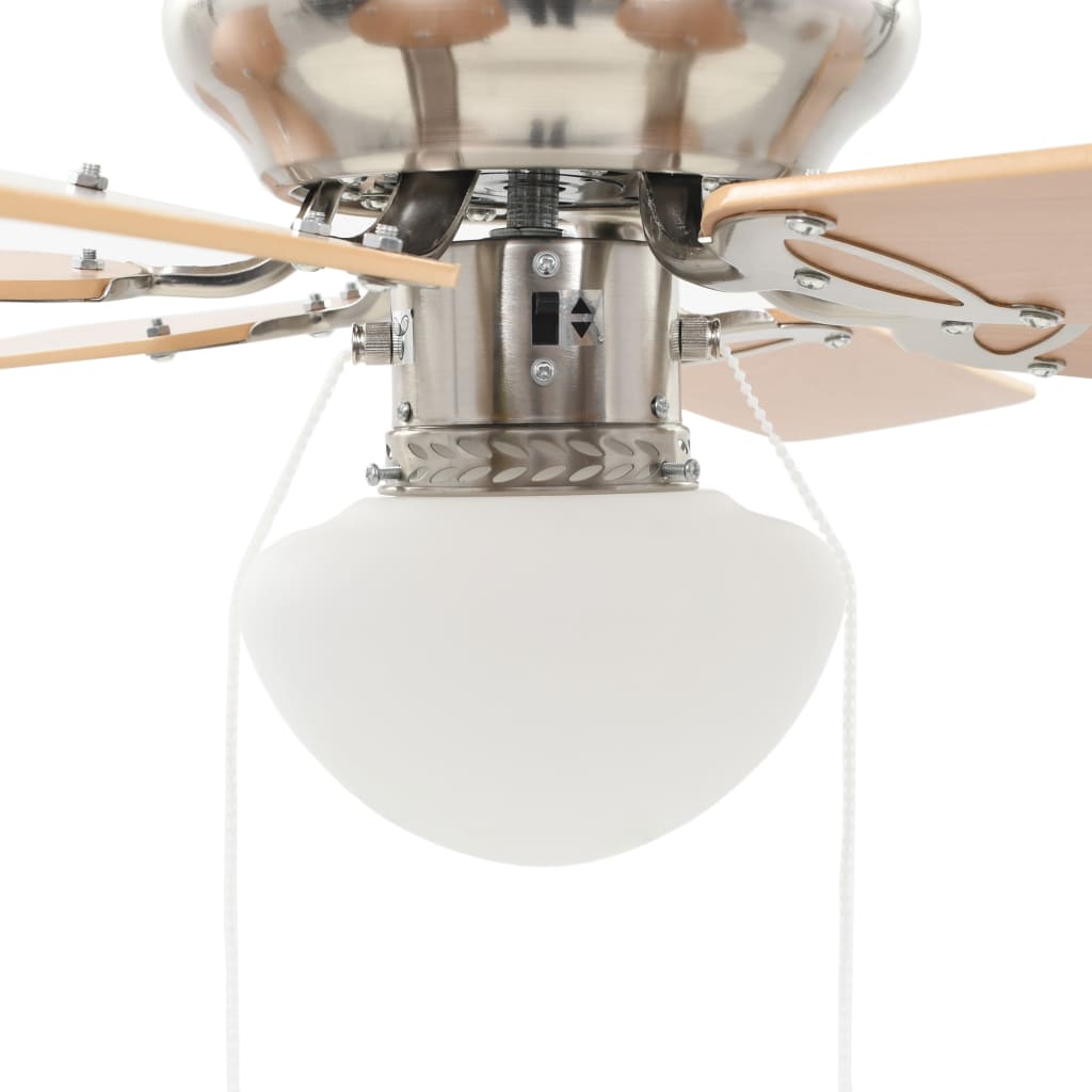 Deckenventilator mit Licht und Fernbedienung Ø 130 cm Weiß