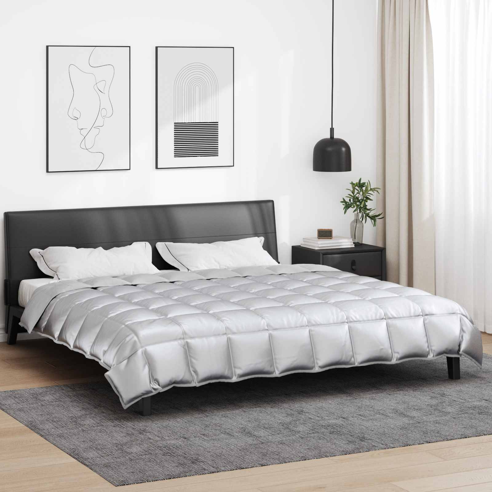 Winterbettdecke Gold 135 x 200 cm Satin und Mikrofaser