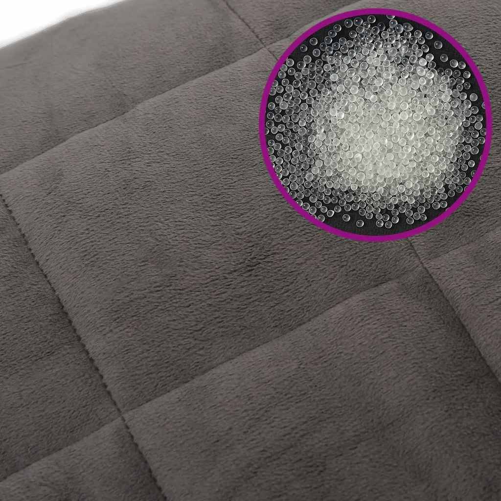 Gewichtsdecke Grau 122x183 cm 5 kg Stoff