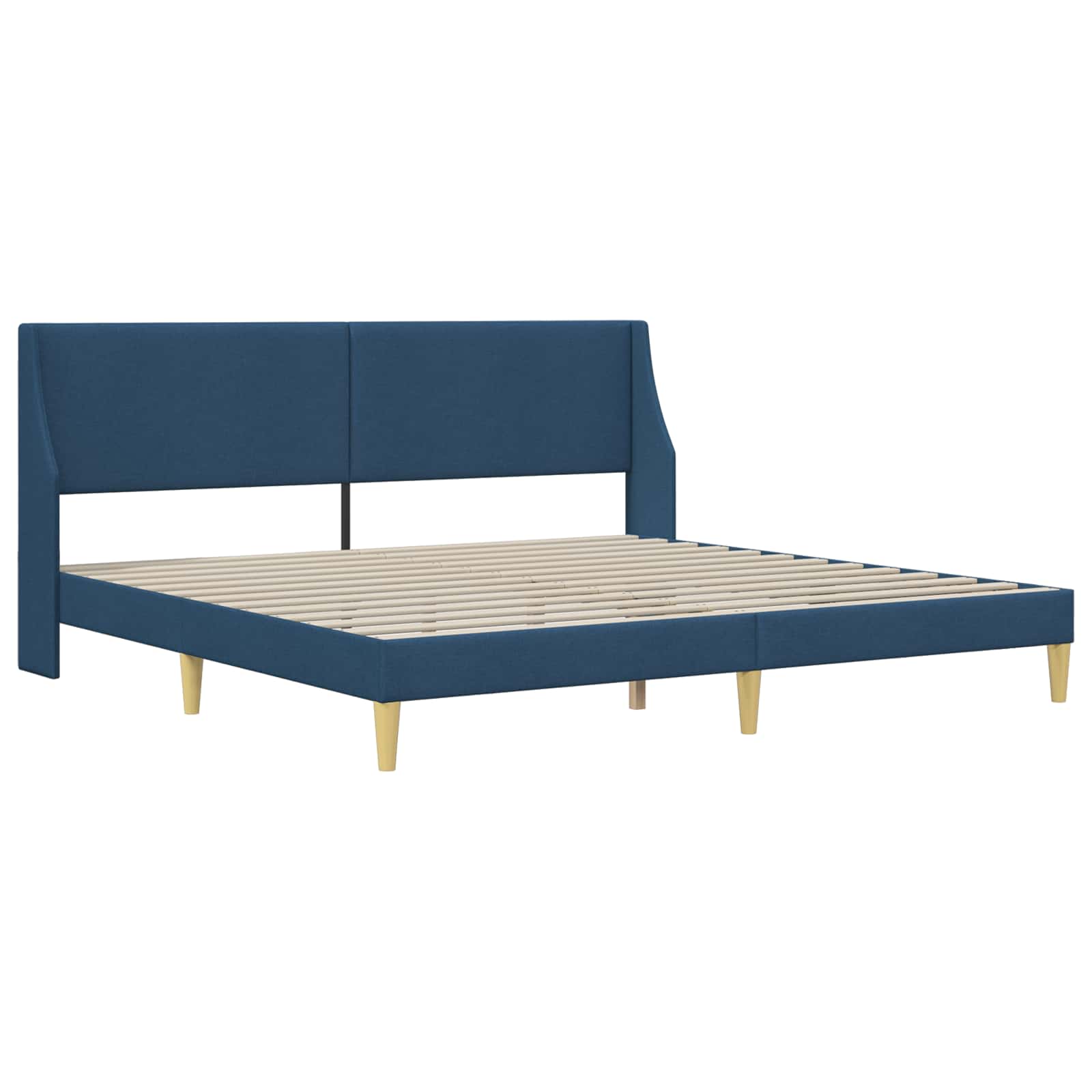Bettgestell mit Matratze Hellgrau 80x 200 cm Polyester