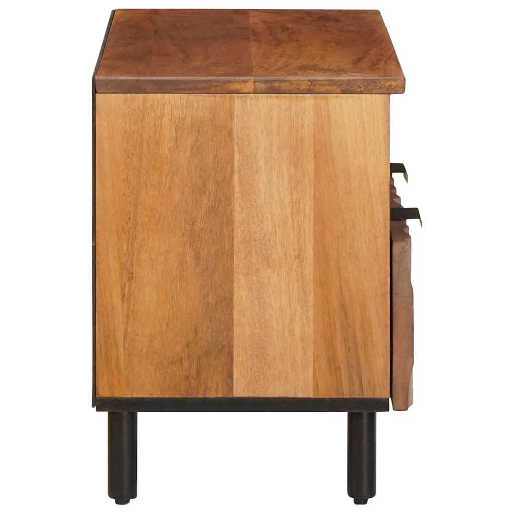 TV-Schränk Weiße gewaschene Oberfläche 70 x 33 x 46 cm
