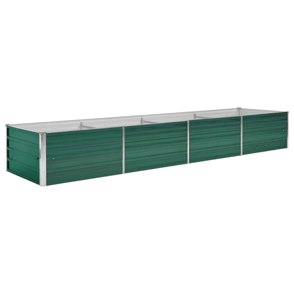 Garten-Hochbeet Verzinkter Stahl 240x80x77 cm Grün