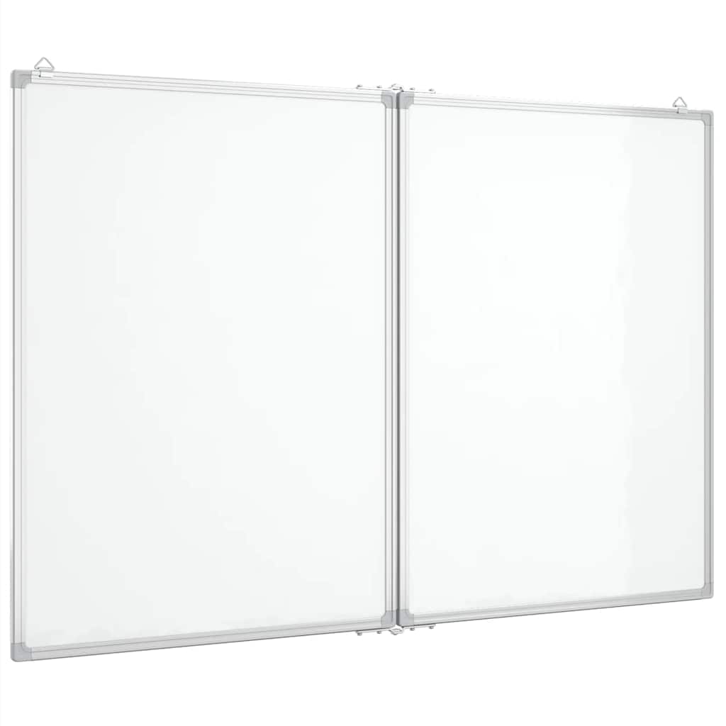 Magnetisches Whiteboard Klappbar 80x80x1,7 cm Aluminium
