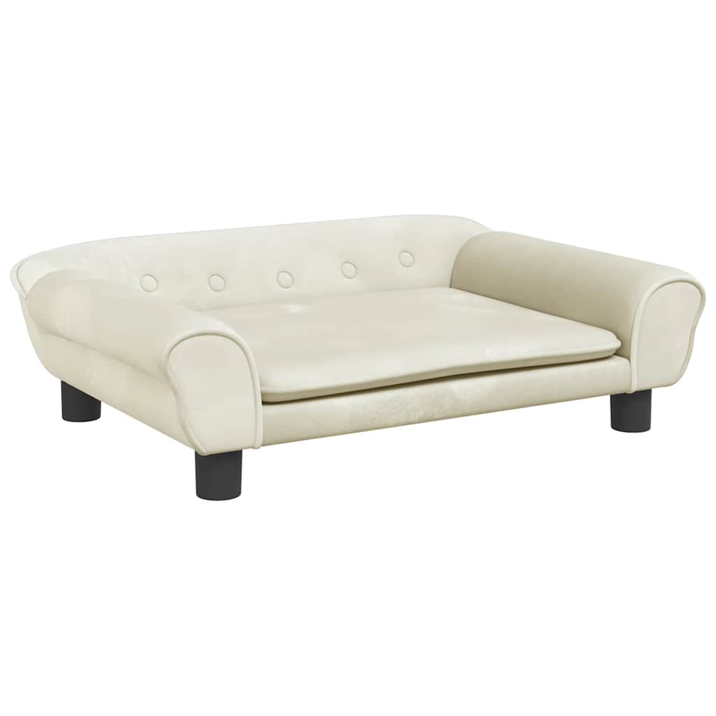 Hundebett Blau 100x50x21 cm Samt