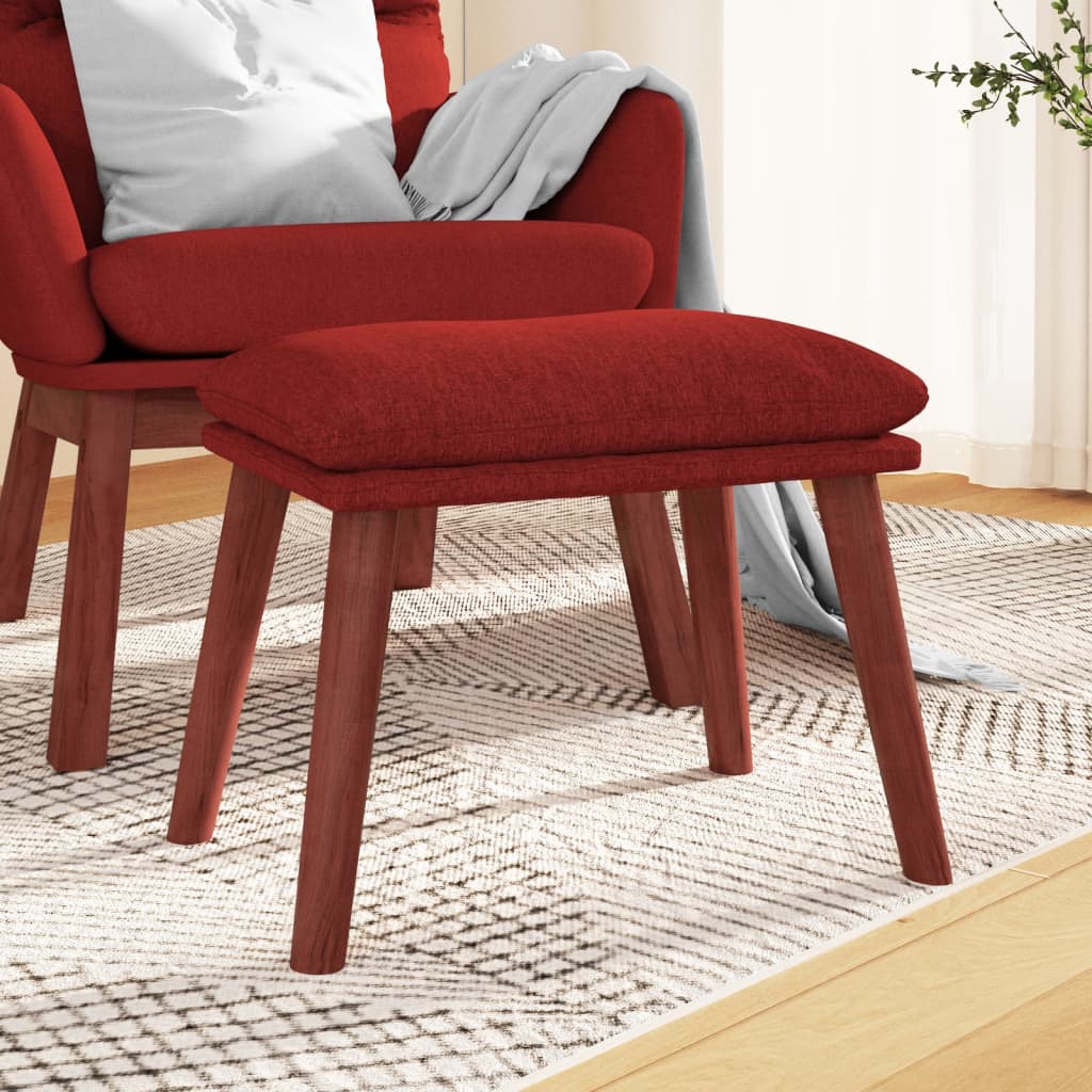 Fußhocker Hellgrau 45x29,5x35 cm Stoff