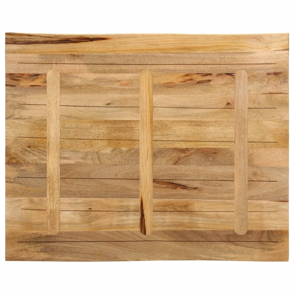 Tischplatte 40x40x2,5 cm Rechteckig Massivholz Akazie Baumkante