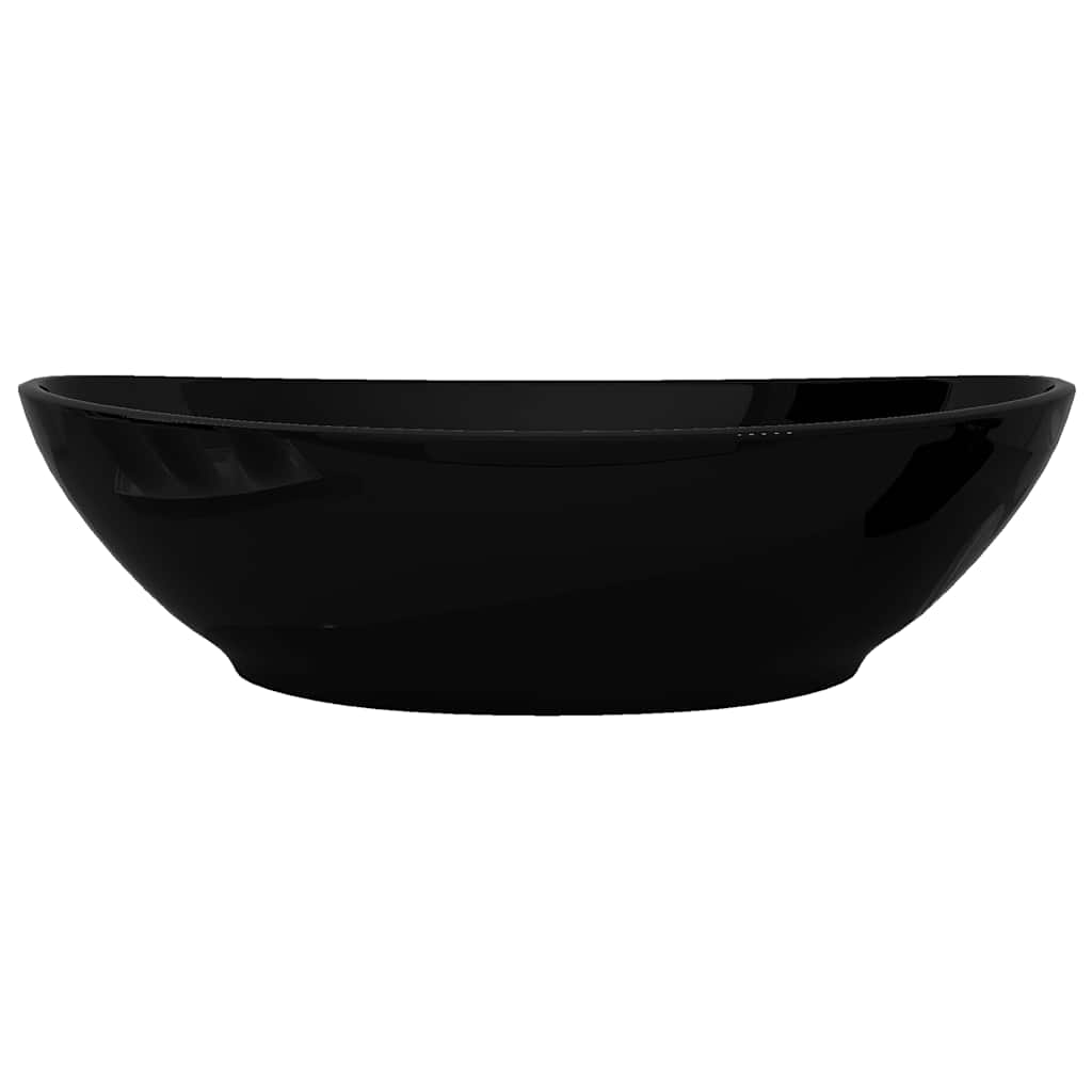 Luxus Keramik Waschbecken Oval Weiß 40 x 33 cm