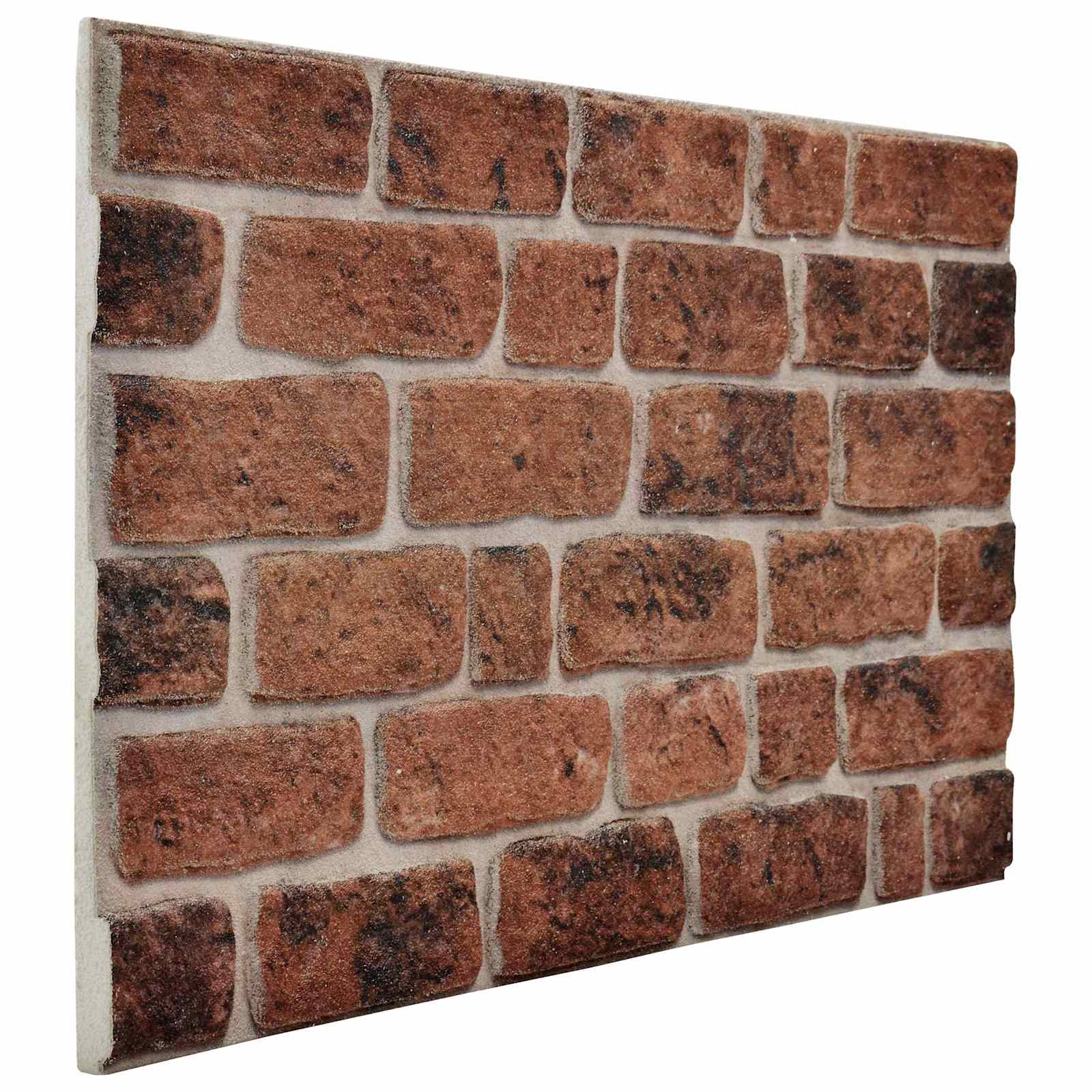 Wandpaneele 10 pcs Ziegel 100 x 50 cm EPS-Schaum