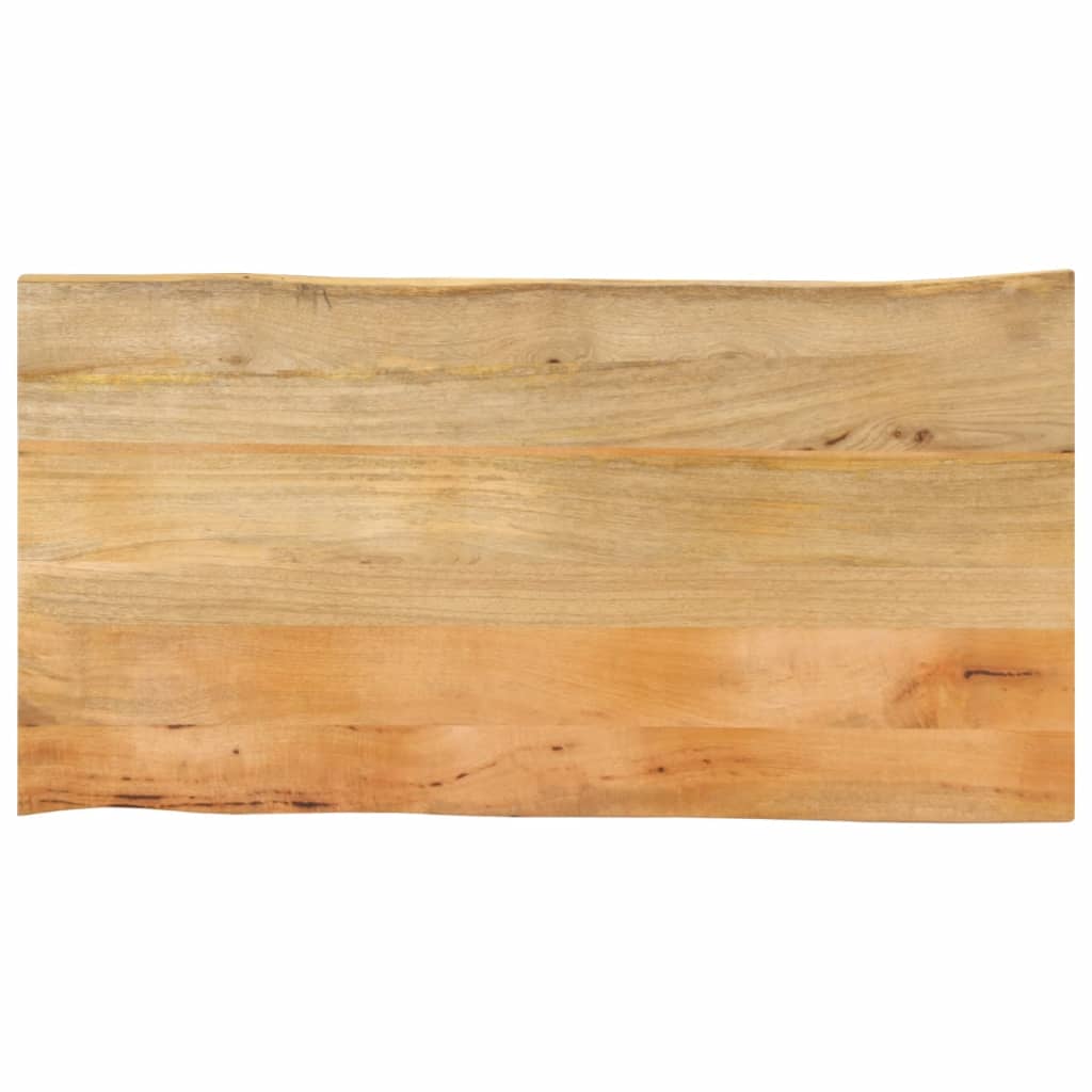 Tischplatte 40x40x2,5 cm Rechteckig Massivholz Akazie Baumkante