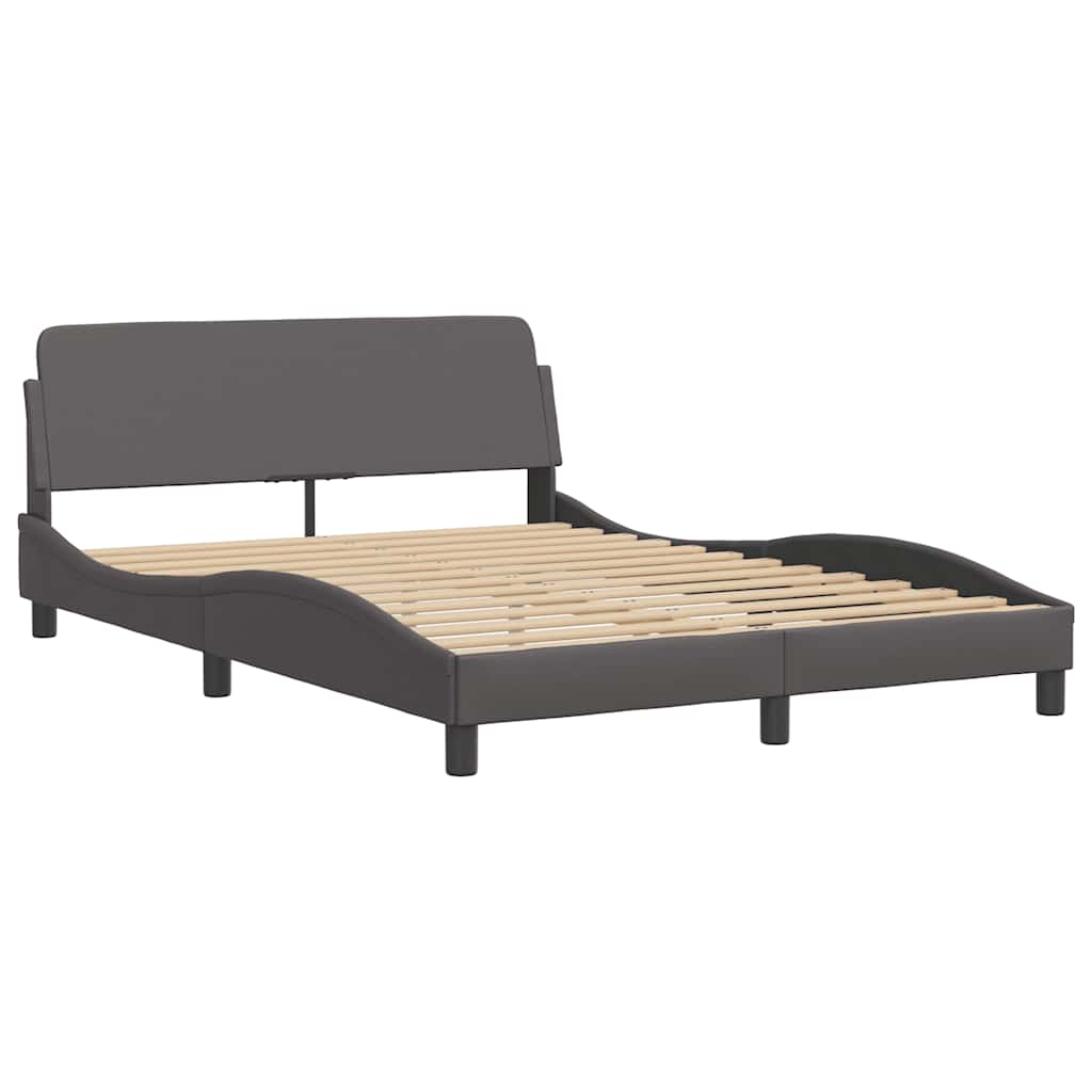 Bett mit Matratze "Dover" Schwarz 80x200 cm Kunstleder