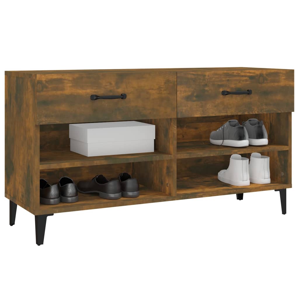 Schuhschrank Weiß 102x35x55 cm Holzwerkstoff
