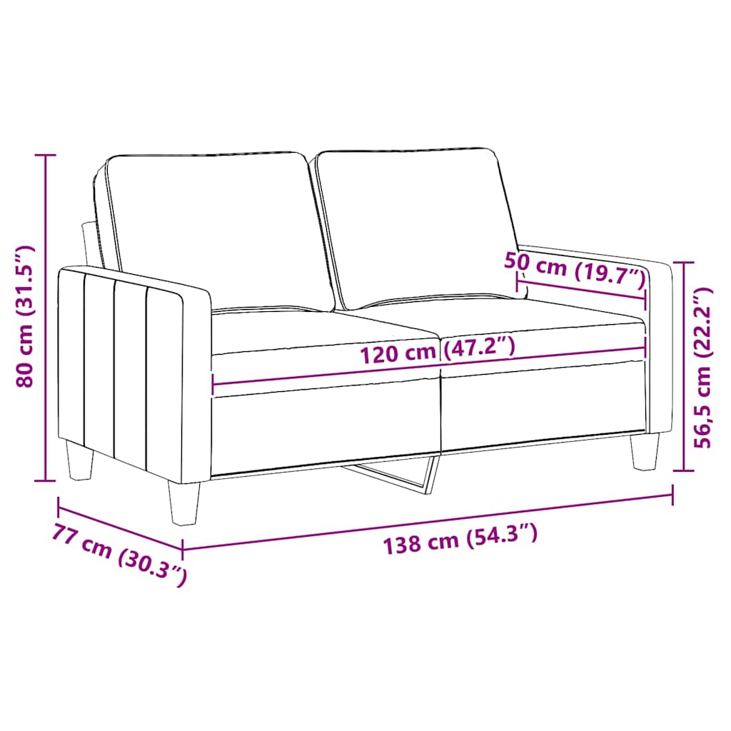 3-Sitzer-Sofa Hellgrau 180 cm Stoff