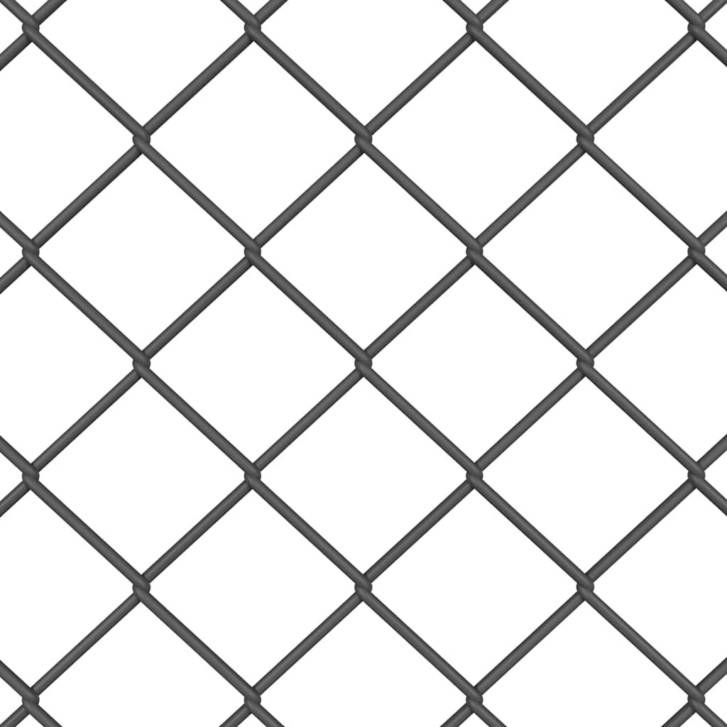 Outdoor Kettenglied-Zaun Erdfixierung 10 x 0,4 m Grün Netz