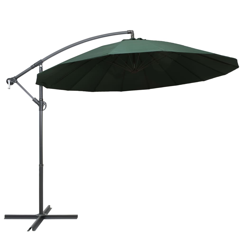 Ampelschirm Weiß 3 m Aluminium-Mast