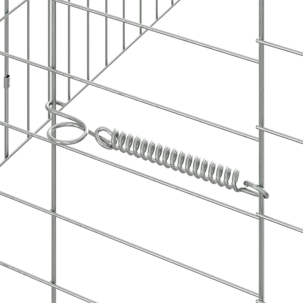 Hasenkäfig Silber 100 x 78 x 78 cm Verzinkter Stahl