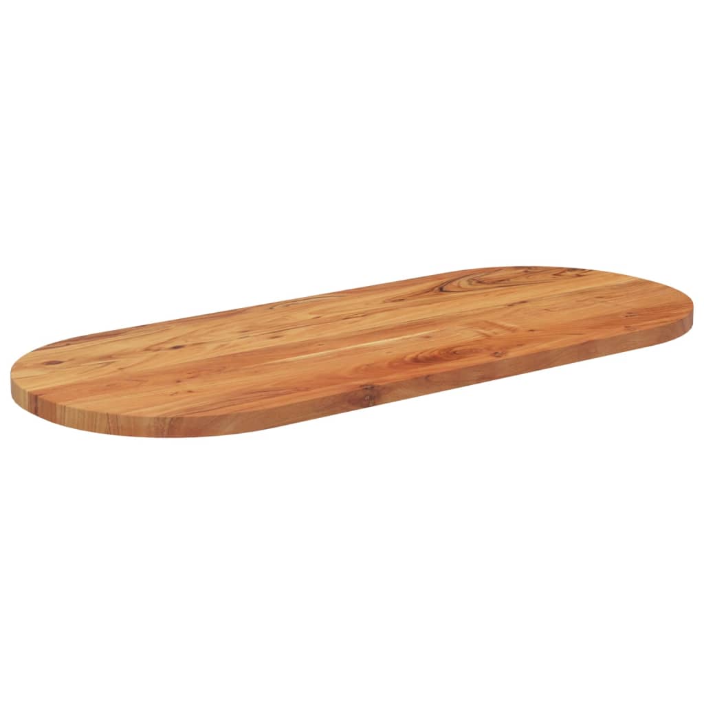 Tischplatte 110x40x2,5 cm Oval Massivholz Mango
