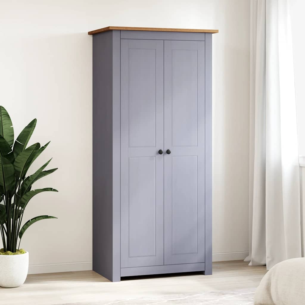 Kleiderschrank 3-Türig 118×50×171,5 cm Kiefer Panama Serie
