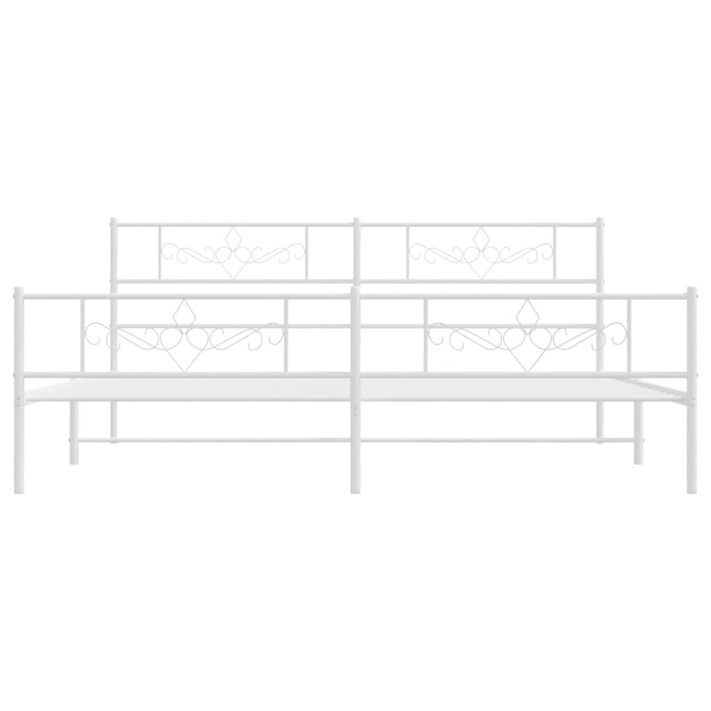 Bettgestell mit Kopfteil Metall Schwarz 100x190 cm