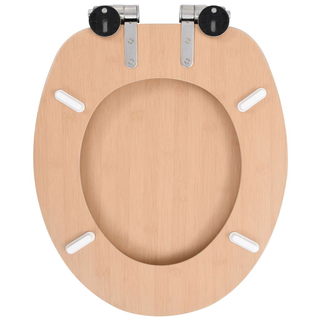 Toilettensitz MDF Deckel Schlichtes Design Weiß