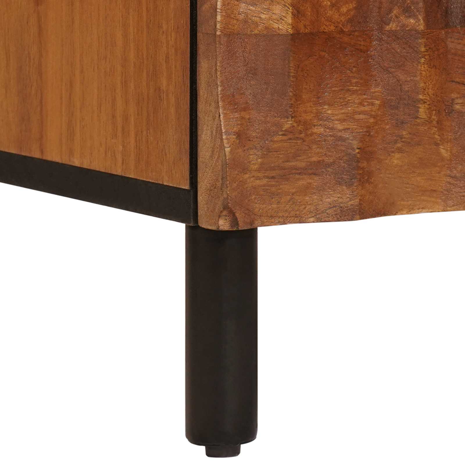 Highboard mit Tür Weiße gewaschene Oberfläche 60 x 33 x 100 cm
