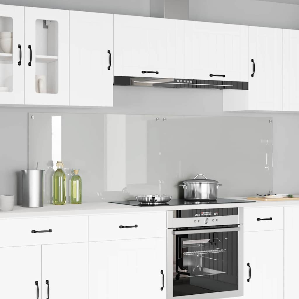Küchenrückwand 2 pcs Weiß 70 x 40 cm Gehärtetes Glas