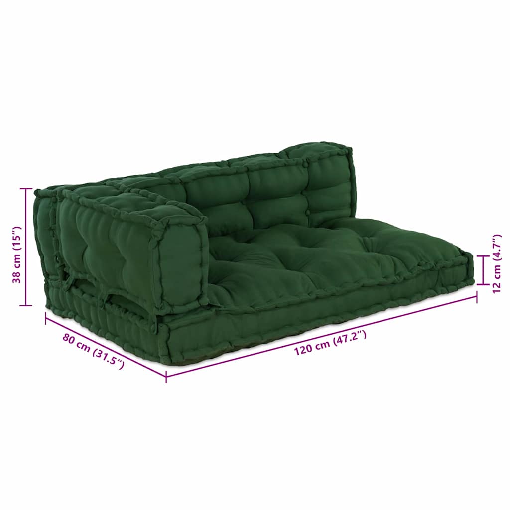 Palettensofa-Auflage Mehrfarbig Stoff Patchwork
