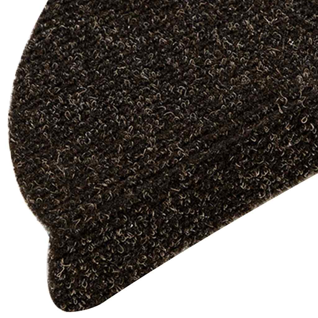 Stufenmatten Selbstklebend 15 Stk. 56x17x3 cm Hellbraun Halbrund
