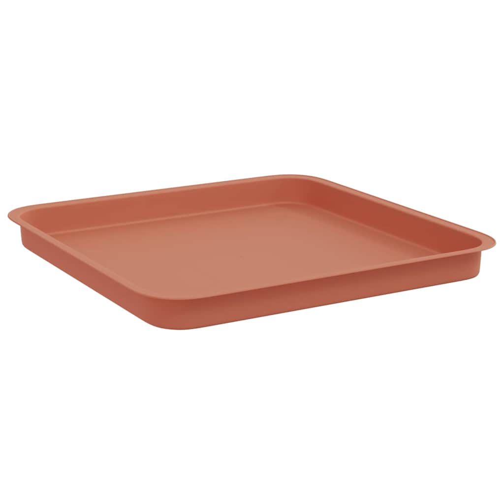 Blumentöpfe 6 pcs Ziegelrot 20 x 20 x 16 cm Kunststoff