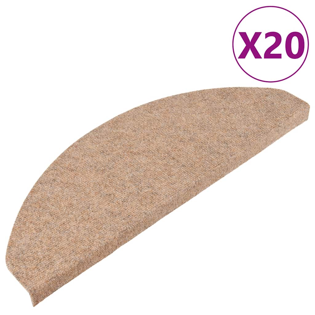 Stufenmatten Selbstklebend 15 Stk. 56x17x3 cm Beige