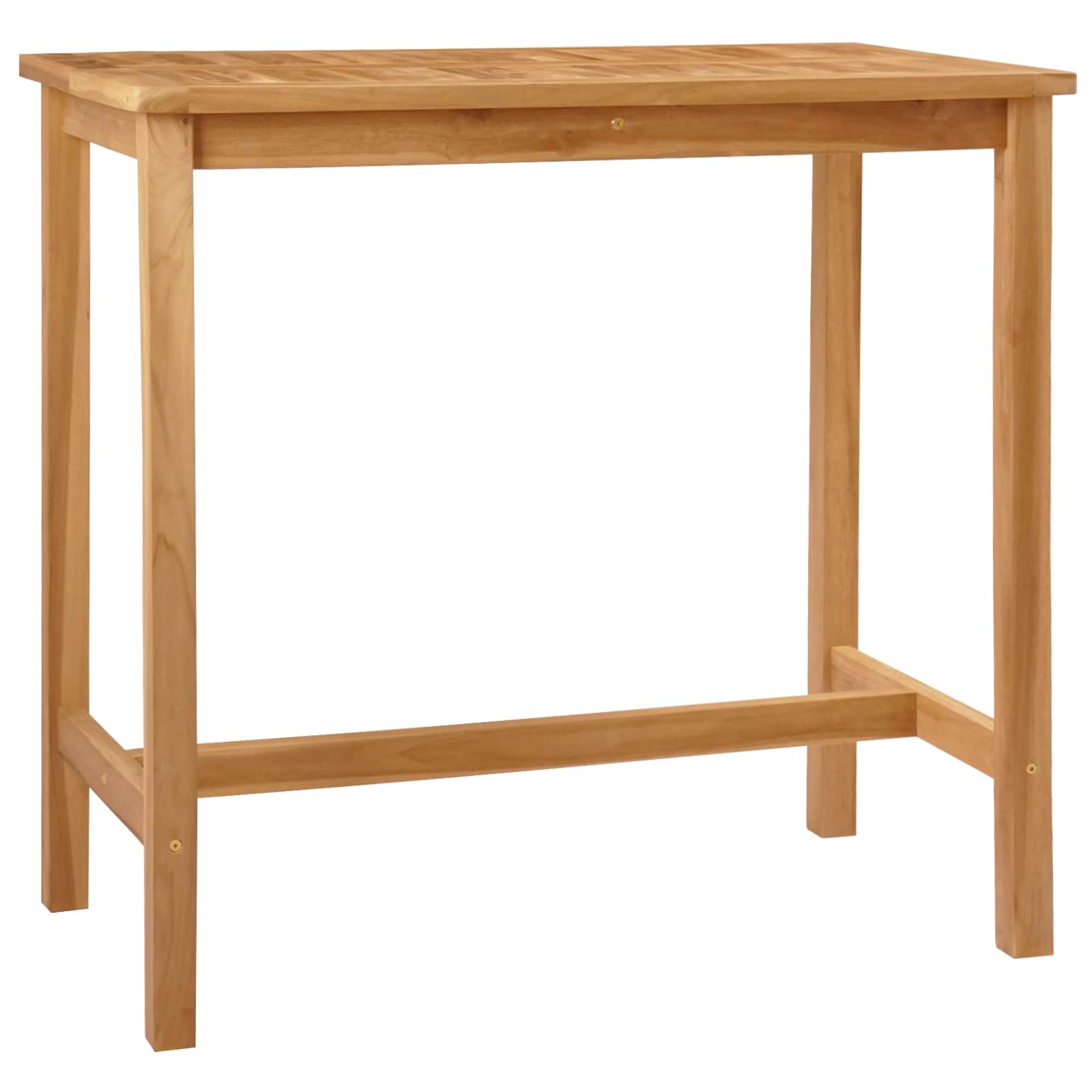 Bartisch Natur 60 x 60 x 105 cm Massiv-Teak