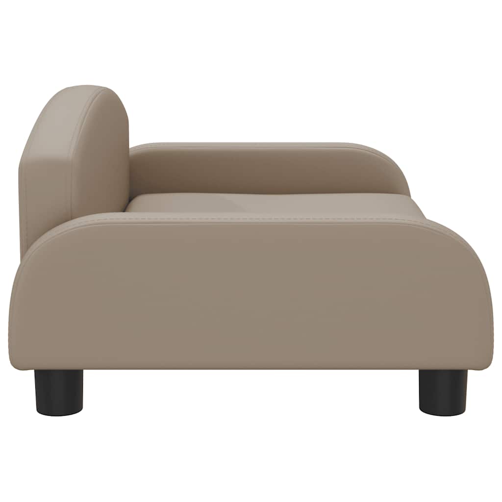 Kindersofa Schwarz 70x45x30 cm Kunstleder