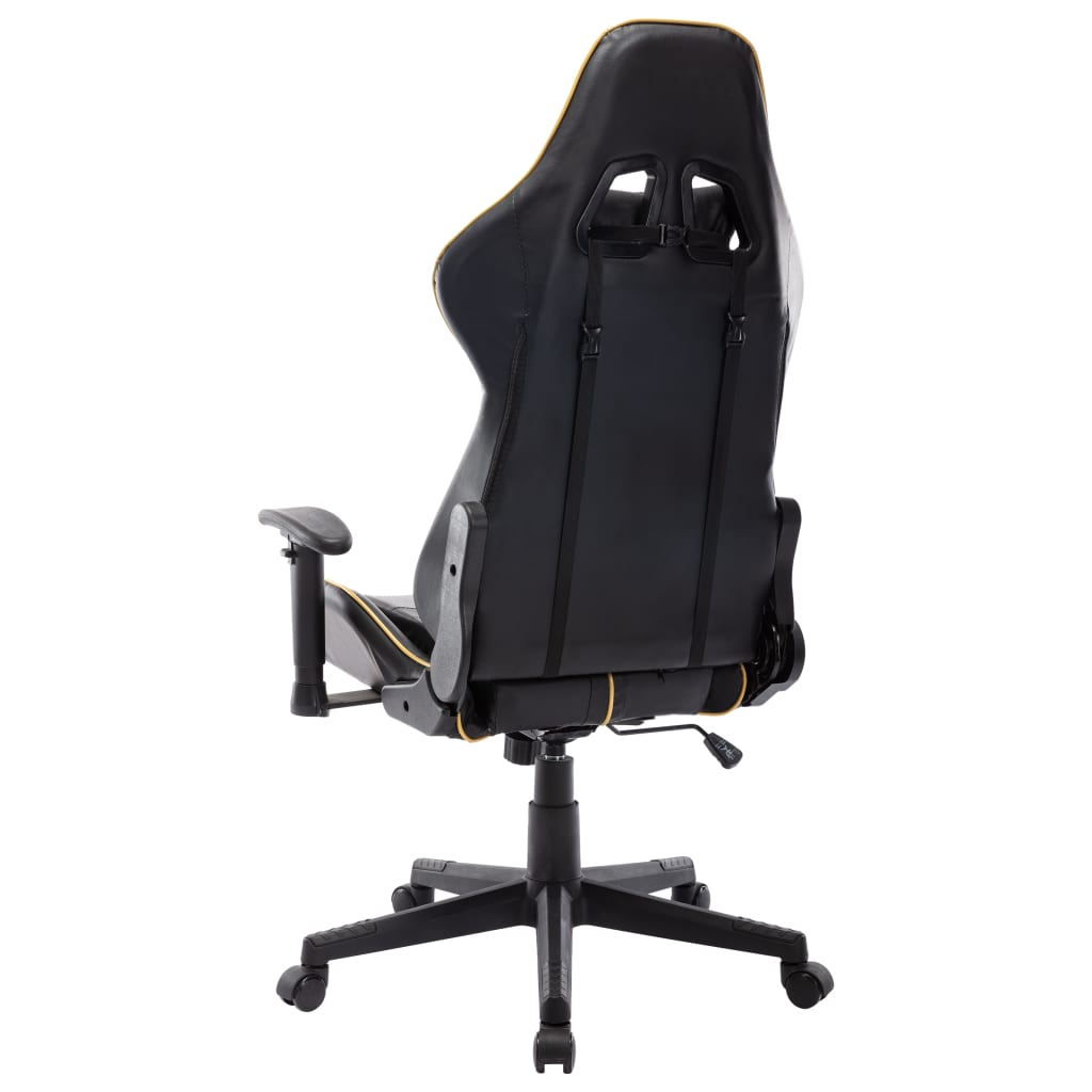 Gaming-Stuhl Schwarz und Blau Kunstleder