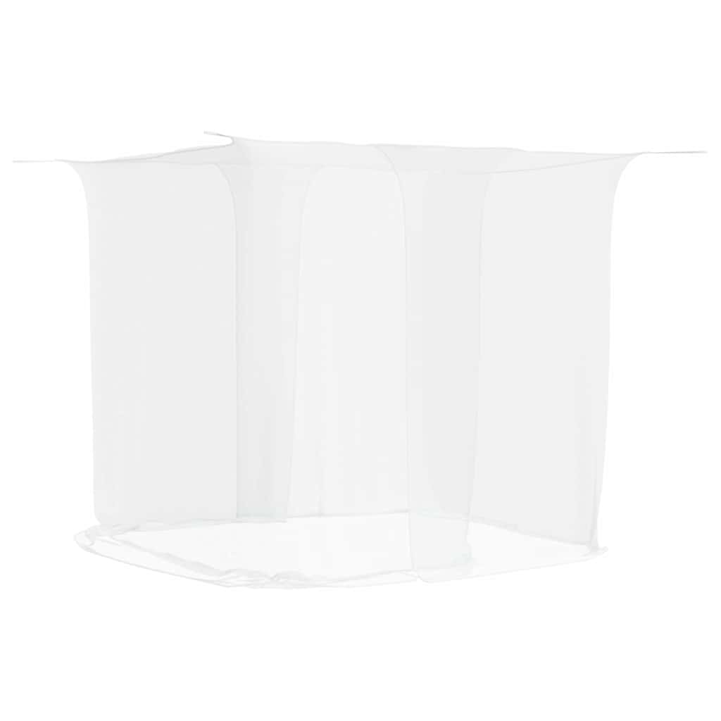 Moskitonetz zum Aufhängen 156 Mesh Weiß 220x100x150 cm