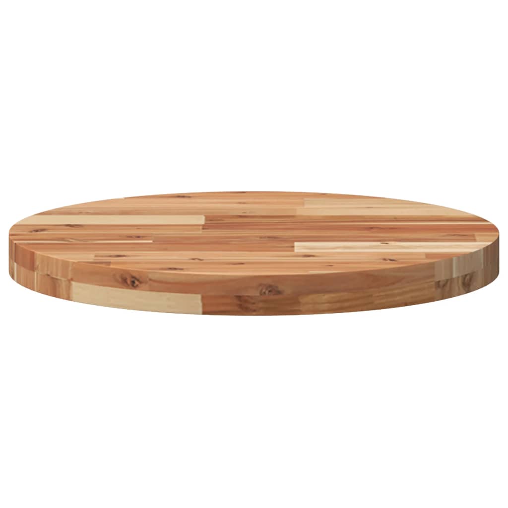 Tischplatte Rund Ø40x2 cm Massivholz Akazie