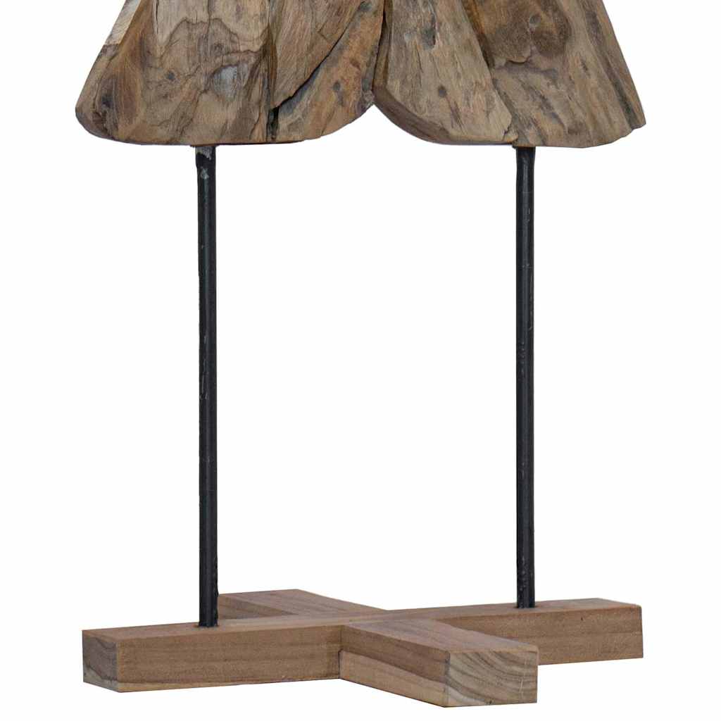 Weihnachtsbaum mit Ständer Braun 90 cm Massivholz Teak