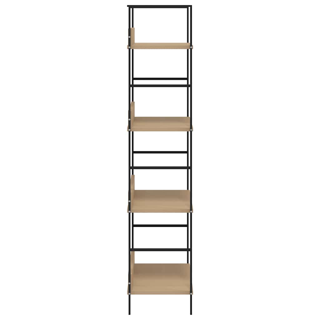 Bücherregal 3 Regalböden Schwarz 60×27,6×90,5 cm Holzwerkstoff