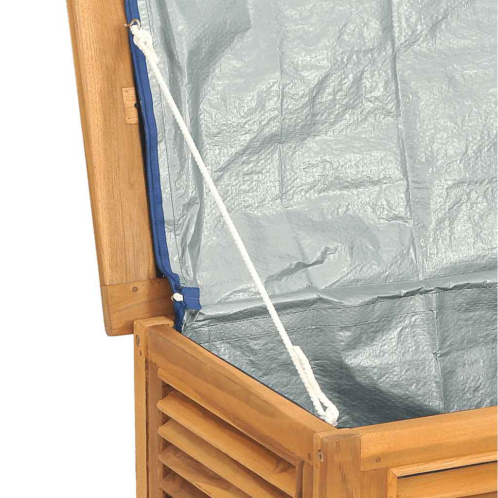 Gartenbox mit Beutel 60x50x58 cm Massivholz Teak