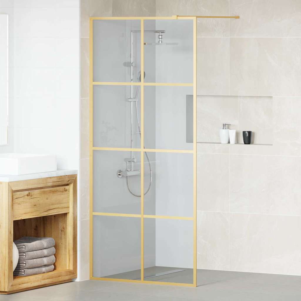 Duschwand für Begehbare Dusche mit Klarem ESG Glas 80x195 cm
