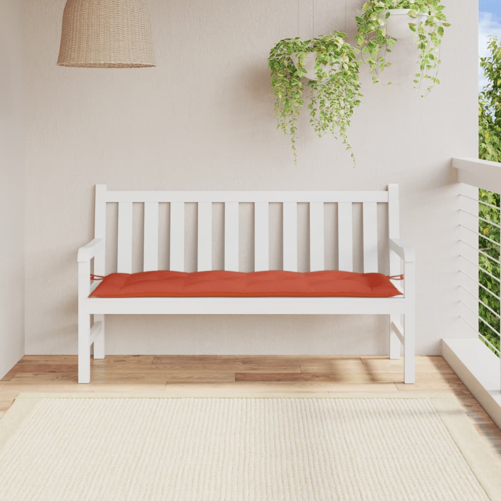 Gartenbank-Auflage Melange Anthrazit 100x50x7 cm Stoff