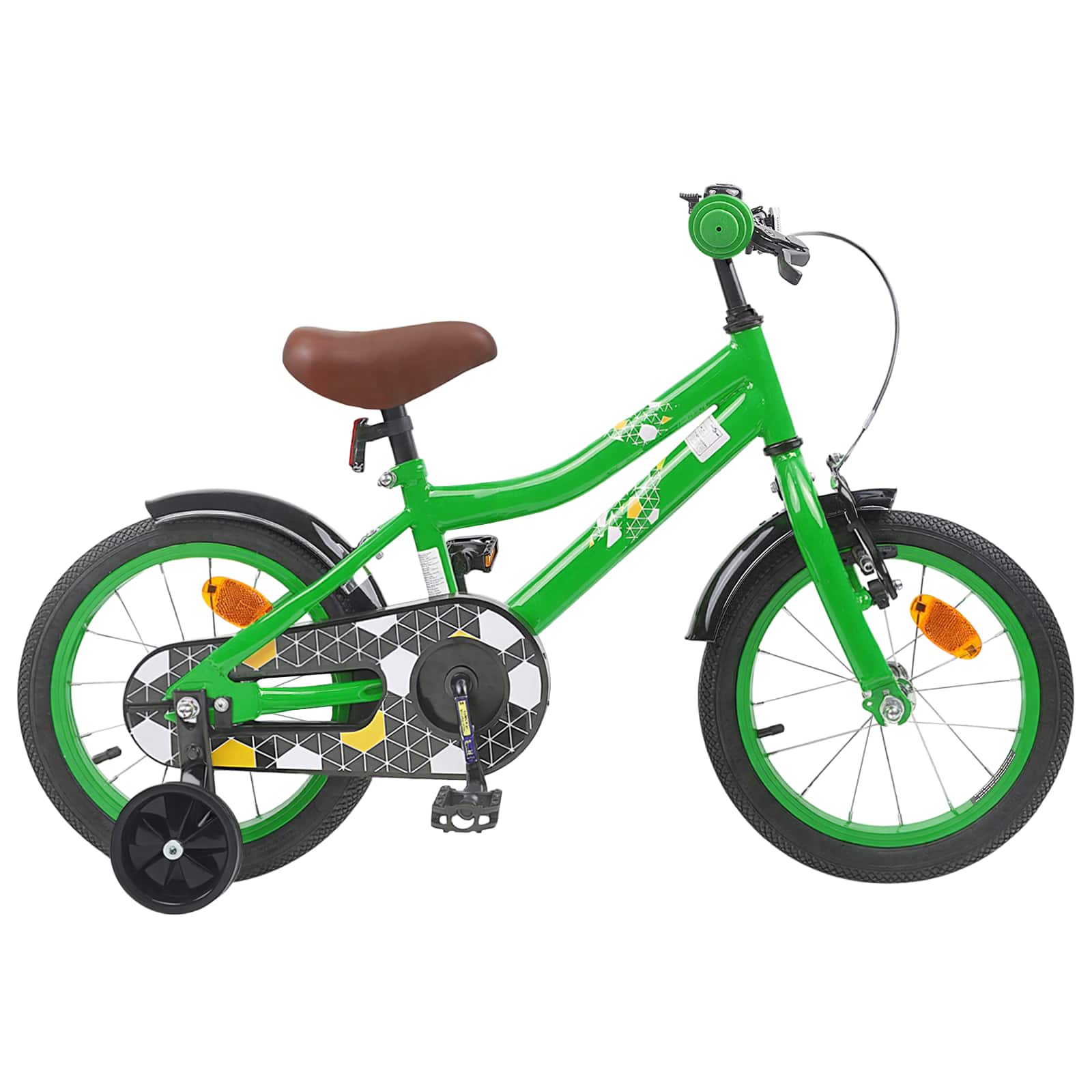 Kinderfahrrad 12 Zoll für 2-4 Jahre alt Schwarz