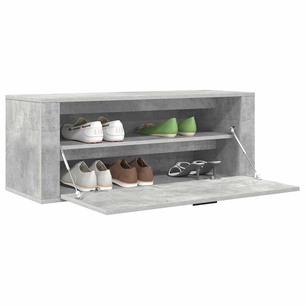 Wand-Schuhschrank Weiß 100x35x38 cm Holzwerkstoff