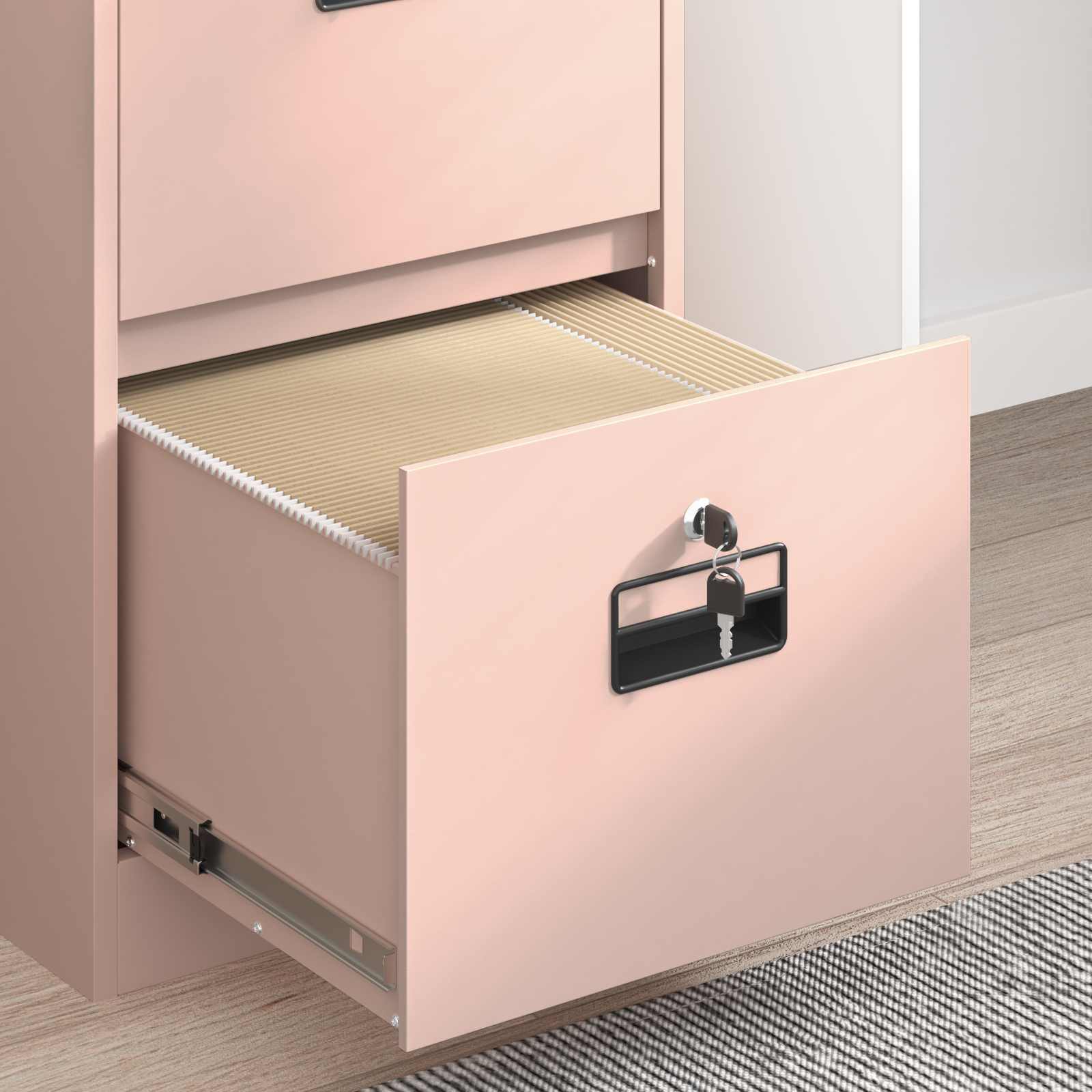 Aktenschrank 2 pcs Schwarz 44 x 50 x 139 cm Kaltgewalzter Stahl