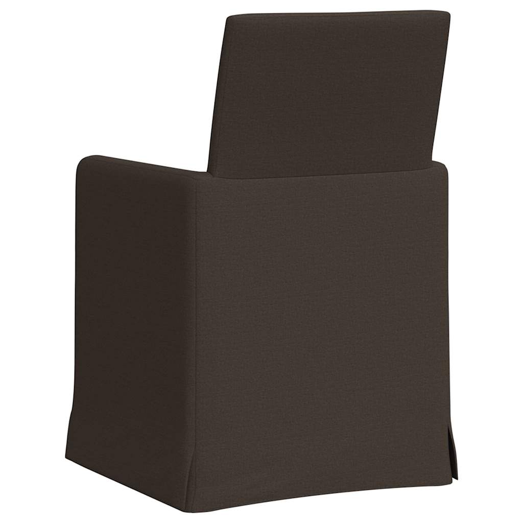 Esszimmerstühle 2 pcs Hellgrau 57 x 67 x 95 cm Leinen