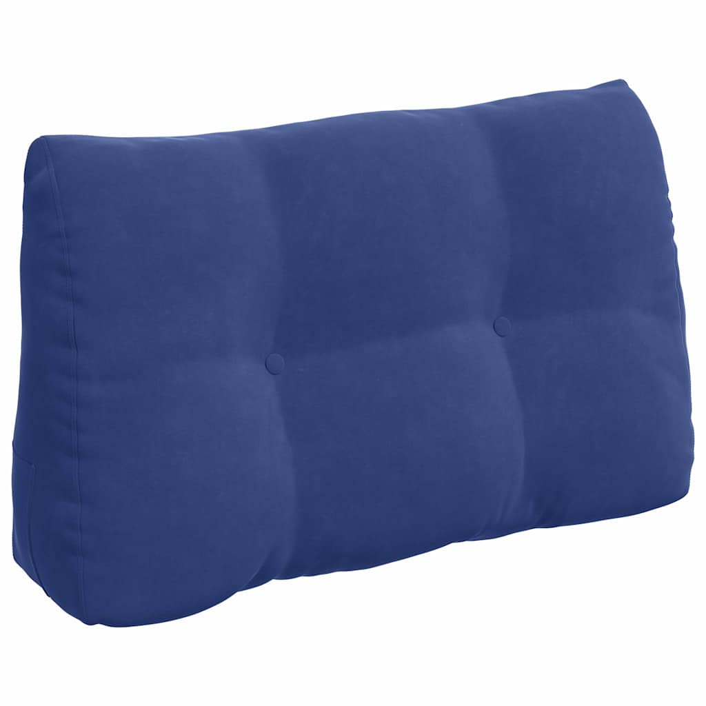 Rückenkissen Blau 45 x 24 x 50 cm Samt